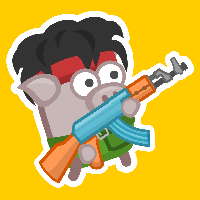 Bacon May Die - An action-packed game where you control a bacon strip fighting against various enemies and bosses.